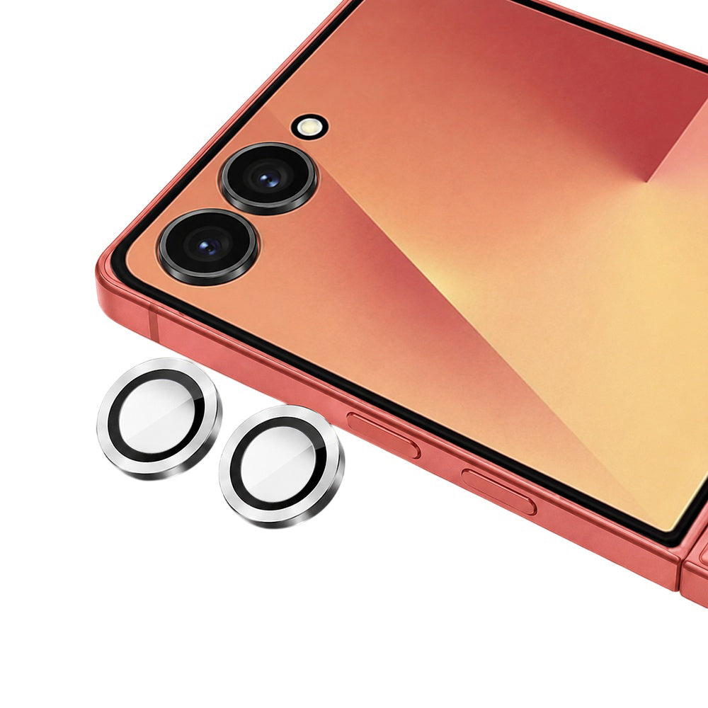 Протектор за задна камера Blueo за Samsung Galaxy Z Flip8 F776, закалено стъкло, сребрист