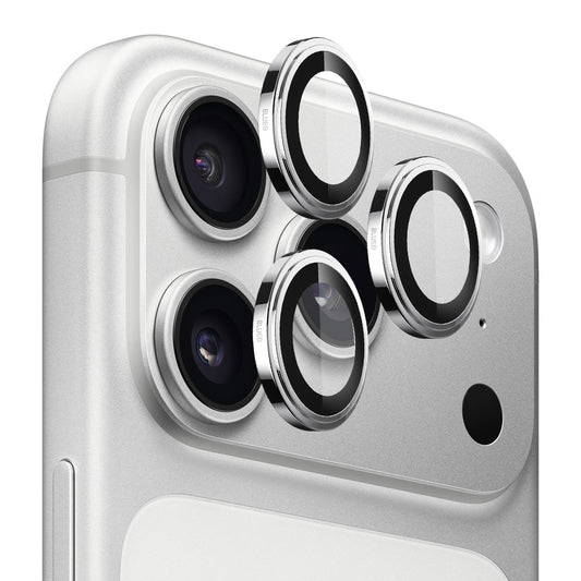 Фолио за защита на задната камера Blueo Sapphire Crystal за Apple iPhone 17 Pro Max / 17 Pro, Закалено стъкло, Сребристо