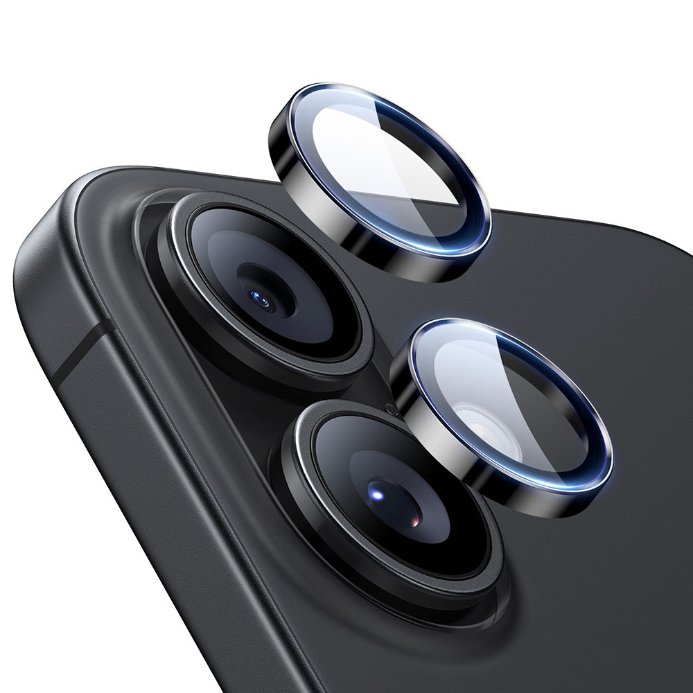 Защитно фолио ESR Armorite за задна камера за Apple iPhone 17 / 16 Plus / 16, закалено стъкло, черно
