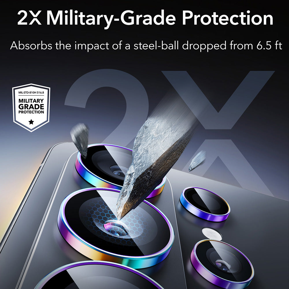 Фолио за защита на задната камера ESR Armorite за Samsung Galaxy S26 Ultra S948, закалено стъкло, многоцветно