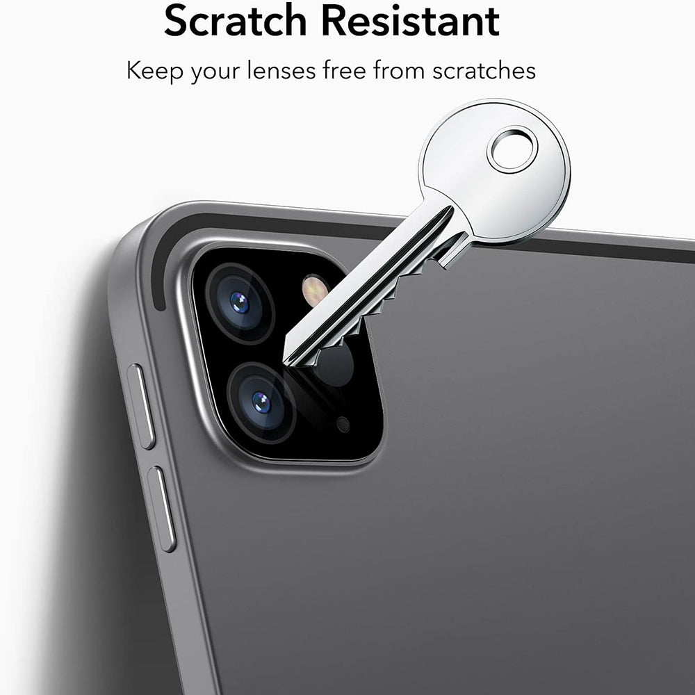Защитно фолио за задна камера ESR за Apple iPad Pro 13 (2024) / Pro 11 (2022) / Pro 12.9 (2022), Закалено стъкло, Комплект от 2 броя, Черно