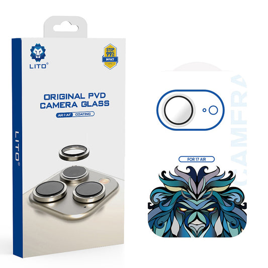 Защитно фолио Lito Titanium AR за задна камера за Apple iPhone 17 Air, закалено стъкло, сребристо