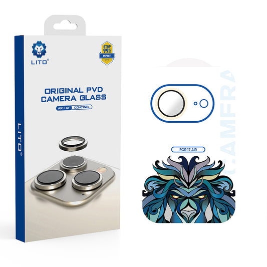 Защитно фолио Lito Titanium AR за задна камера за Apple iPhone 17 Air, закалено стъкло, златисто