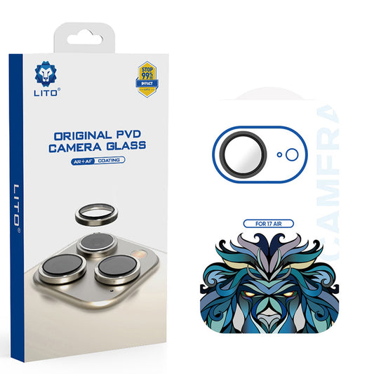 Защитно фолио Lito Titanium AR за задна камера за Apple iPhone 17 Air, закалено стъкло, черно