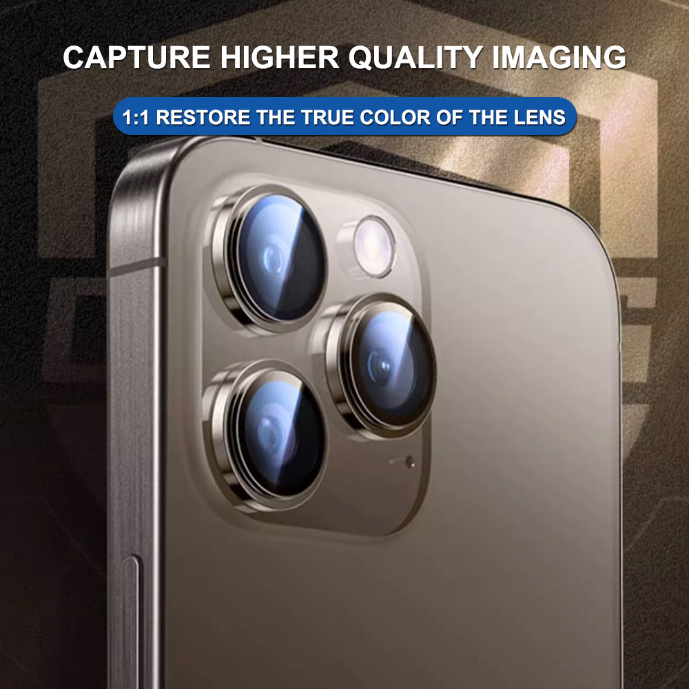 Фолио за защита на задната камера Lito Titanium AR за Apple iPhone 17, Закалено стъкло, Синьо