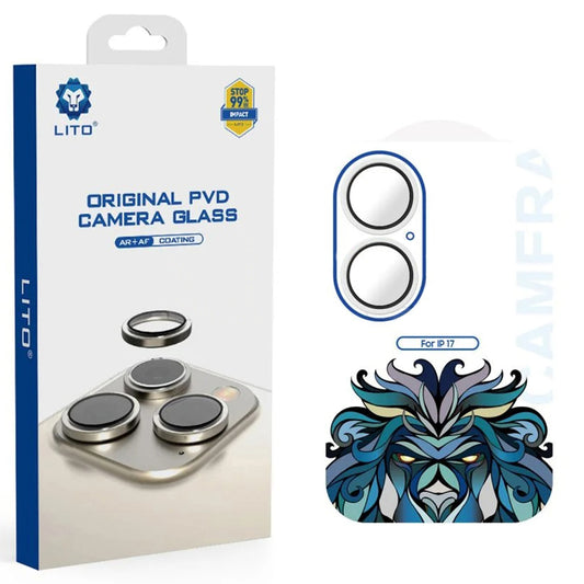 Защитно фолио Lito Titanium AR за задна камера за Apple iPhone 17, закалено стъкло, сребристо