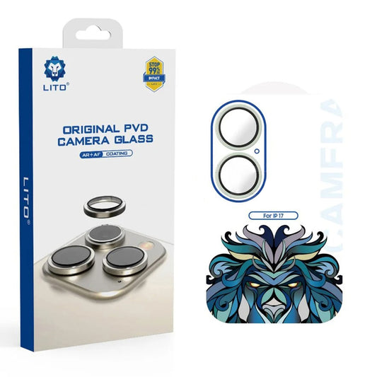 Защитно фолио за задна камера Lito Titanium AR за Apple iPhone 17, закалено стъкло, зелено