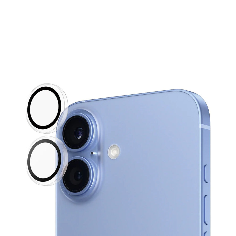 Фолио за защита на задната камера PanzerGlass Hoops за Apple iPhone 16 Plus / 16, Закалено стъкло, Прозрачно