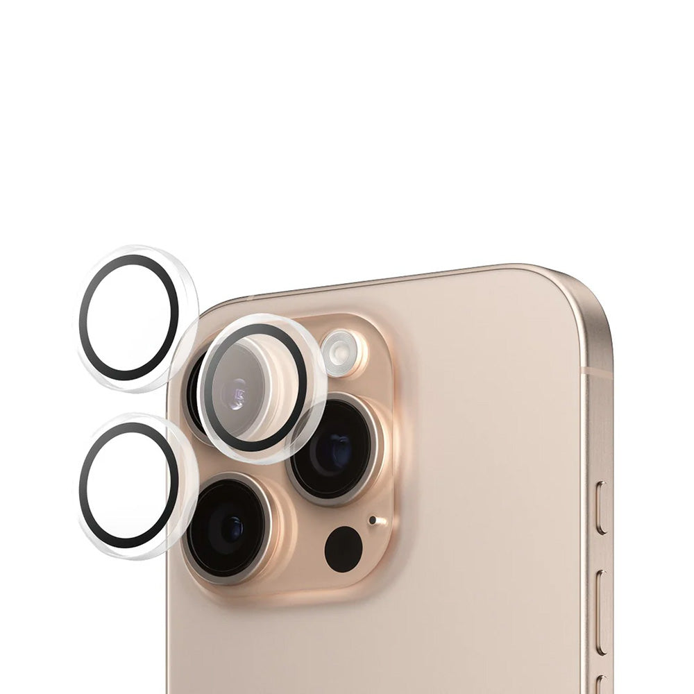 Фолио за защита на задната камера PanzerGlass Hoops за Apple iPhone 16 Pro Max / 16 Pro, закалено стъкло, прозрачно