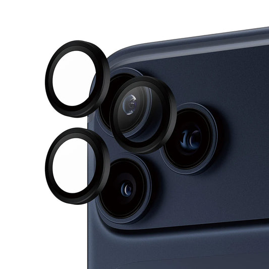 Защитно фолио за задна камера PanzerGlass Hoops за Apple iPhone 17 Pro Max / 17 Pro / 16 Pro Max / 16 Pro, Закалено стъкло, Черно