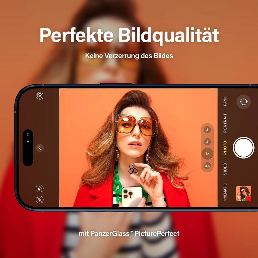 Фолио за защита на задната камера PanzerGlass PicturePerfect за Apple iPhone 17 Pro, закалено стъкло, прозрачно