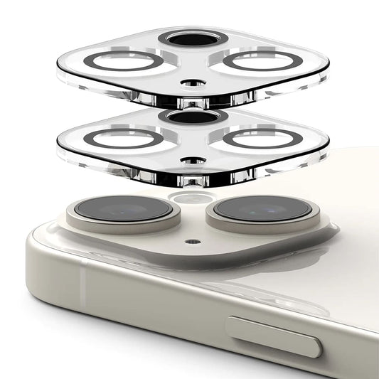 Защитно фолио за задна камера Ringke за Apple iPhone 15 Plus / 15, закалено стъкло, комплект от 2 броя, прозрачно