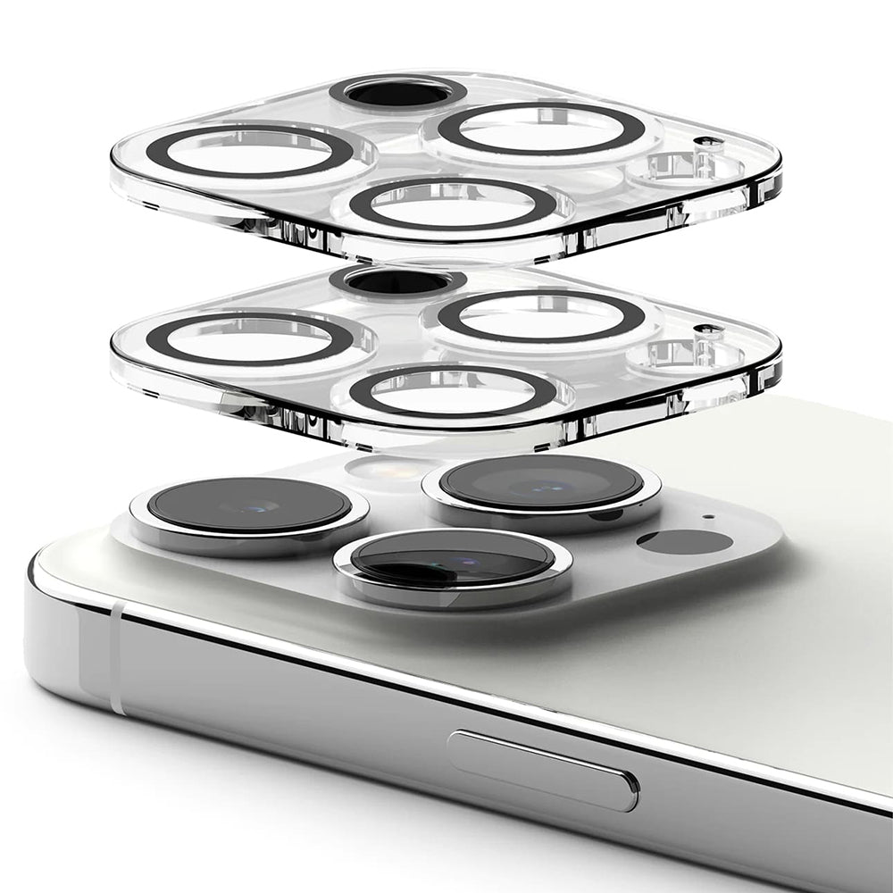 Протектор за задна камера Ringke за Apple iPhone 15 Pro, закалено стъкло, комплект от 2 броя, прозрачен