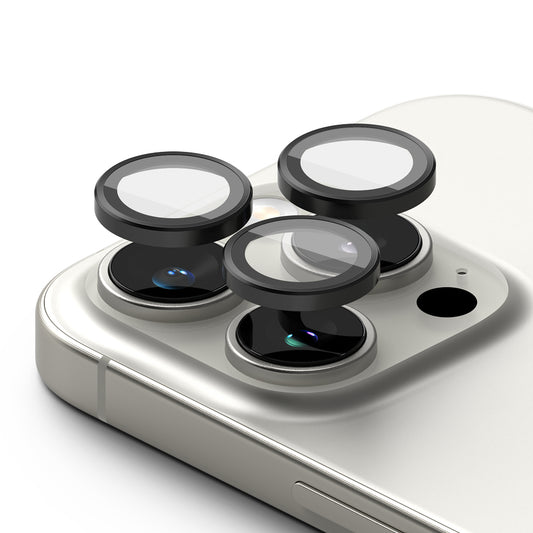 Защитно фолио Ringke за задна камера за Apple iPhone 16 Pro Max / 16 Pro, закалено стъкло, комплект от 2 броя, черно.