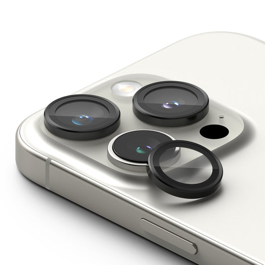 Защитно фолио Ringke за задна камера за Apple iPhone 16 Pro Max / 16 Pro, закалено стъкло, комплект от 2 броя, черно.