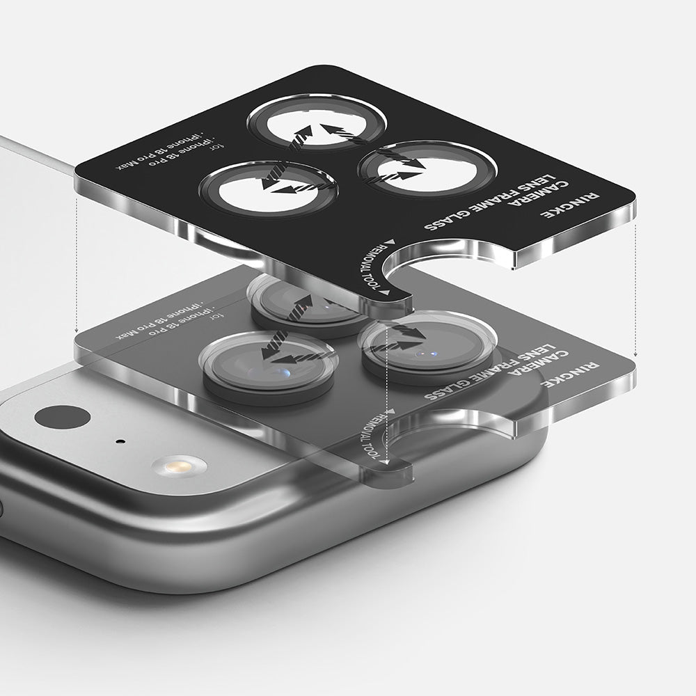 Протектор за задна камера Ringke за Apple iPhone 18 Pro / 18 Pro Max, закалено стъкло, комплект от 2 броя, прозрачен
