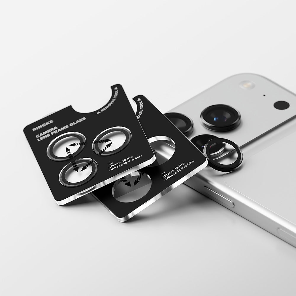 Протектор за задна камера Ringke за Apple iPhone 18 Pro / 18 Pro Max, закалено стъкло, комплект от 2 броя, прозрачен