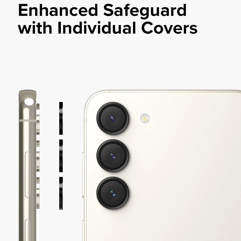 Фолио за защита на задната камера Ringke за Samsung Galaxy S23+ S916 / S23 S911, закалено стъкло, черно