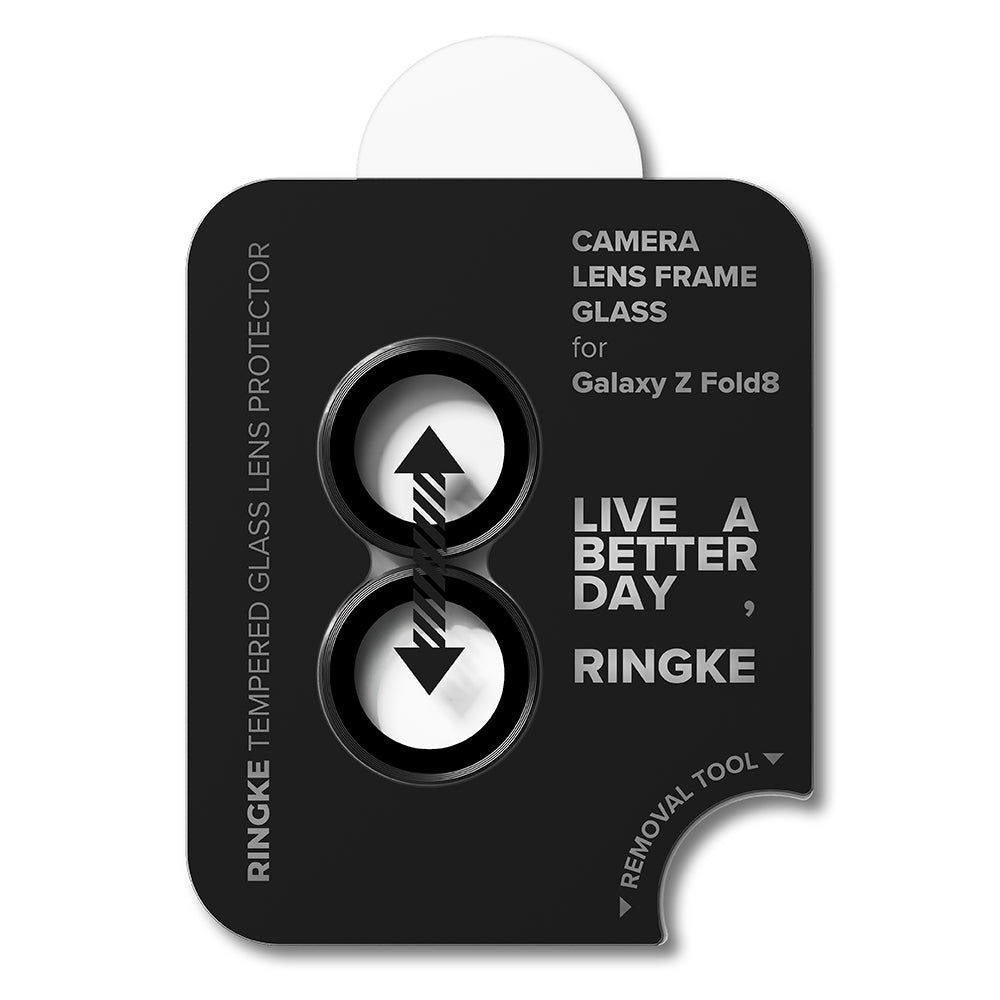 Протектор за задна камера Ringke за Samsung Galaxy Z Fold8 F971, закалено стъкло, комплект от 2 броя, черен