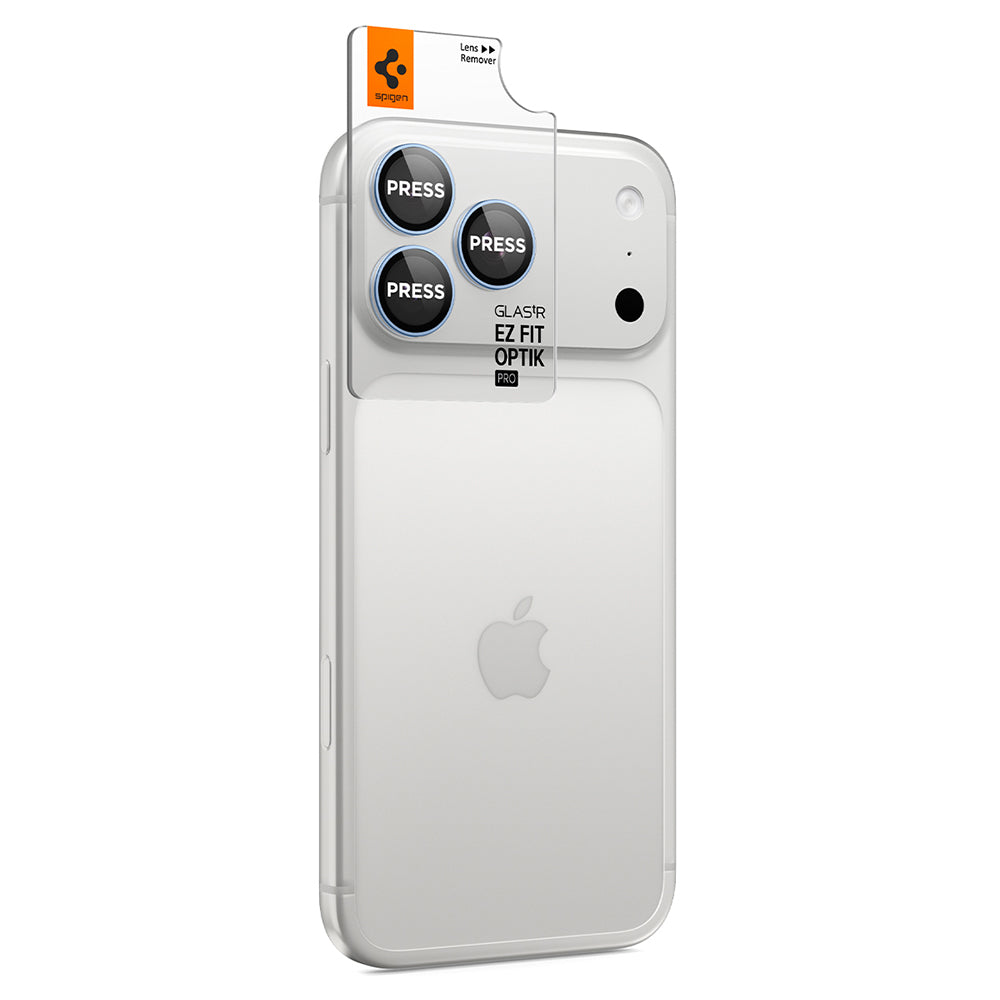 Протектор за задна камера Spigen GlastR EZ FIT Optik Pro за Apple iPhone 18 Pro / 18 Pro Max, закалено стъкло, комплект 2 броя, син AGL12045