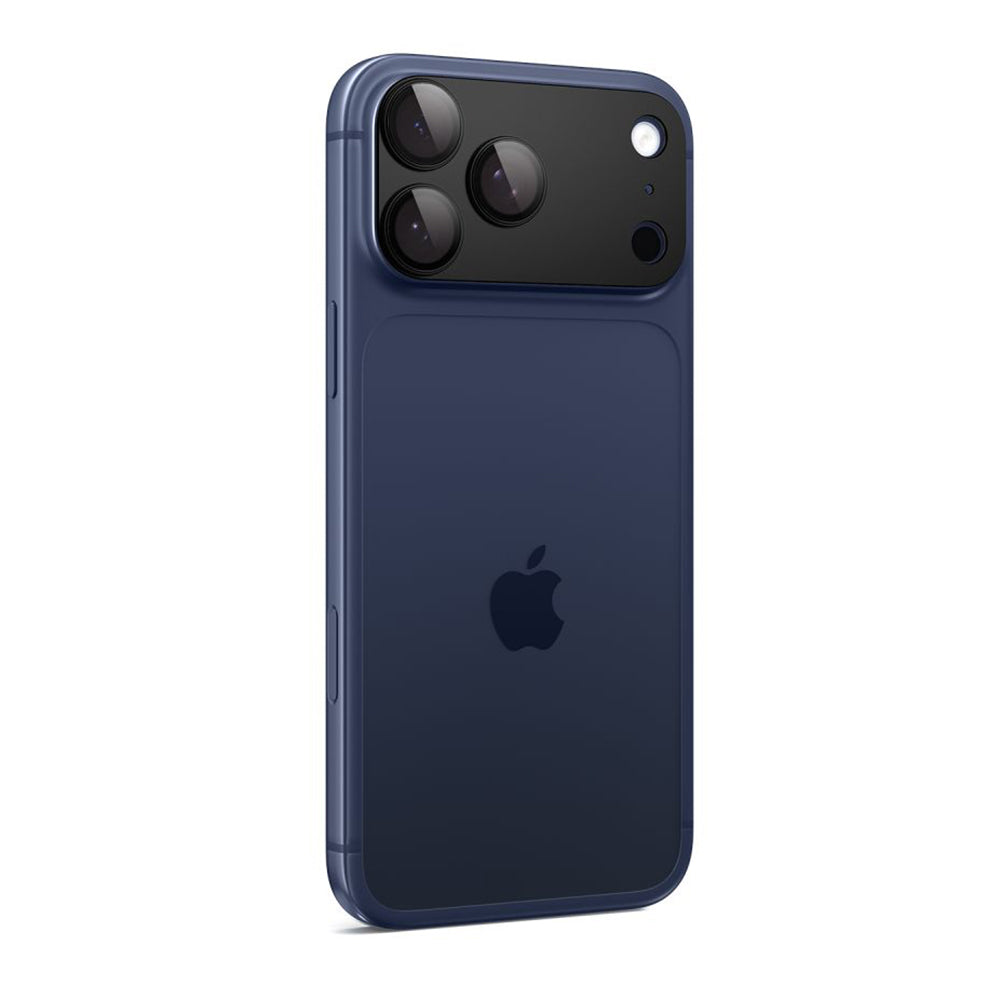 Фолио за защита на задната камера Spigen GlastR EZ FIT Optik Pro XL за Apple iPhone 17 Pro Max, Закалено стъкло, Черно AGL10649