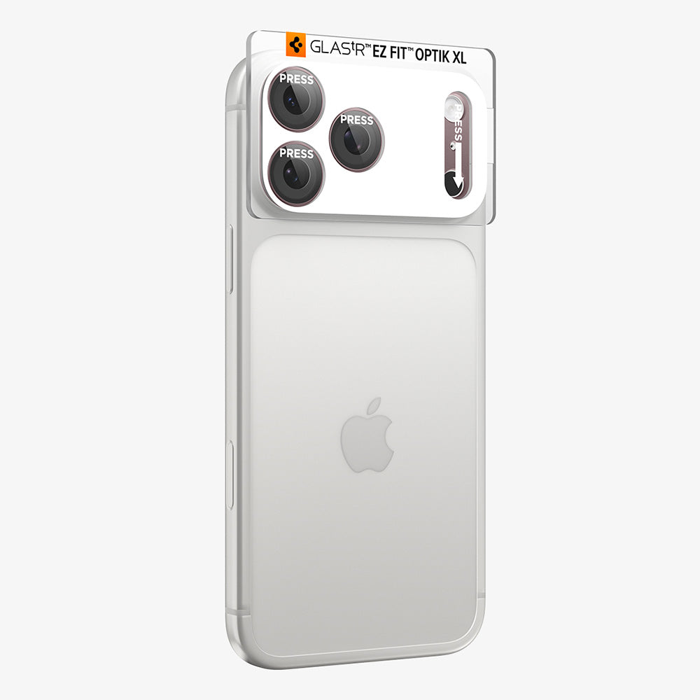 Защитно фолио за задна камера Spigen GlastR EZ FIT Optik Pro XL за Apple iPhone 18 Pro, закалено стъкло, бордо AGL12036