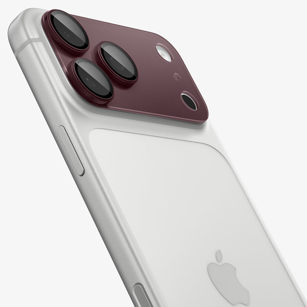 Защитно фолио за задна камера Spigen GlastR EZ FIT Optik Pro XL за Apple iPhone 18 Pro, закалено стъкло, бордо AGL12036