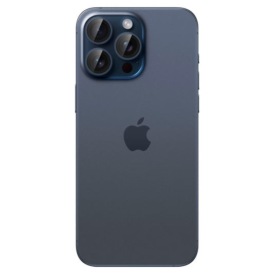 Фолио за защита на задната камера Spigen GlastR EZ FIT Optik Pro за Apple iPhone 16 Pro Max / 16 Pro, Закалено стъкло, Комплект 2 броя, Синьо