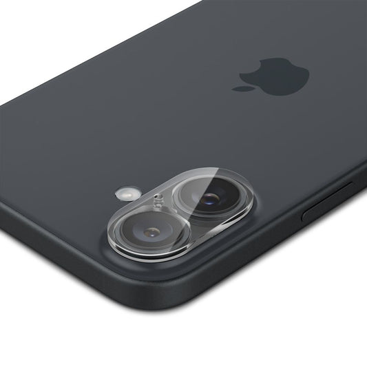 Spigen GlastR Optik Rear Camera Protective Film for Apple iPhone 16 Plus / 16, Tempered Glass, Set of 2 Pieces, Transparent AGL07923