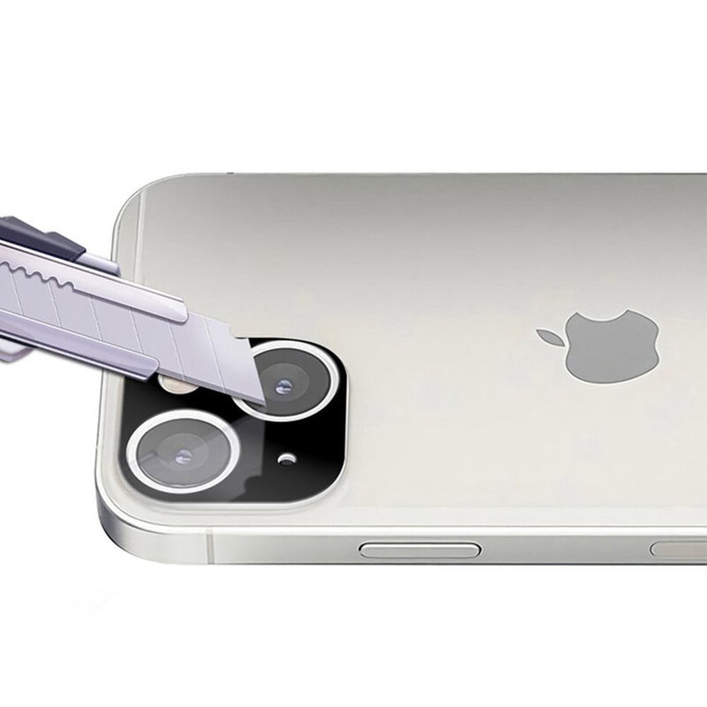 Протектор за задна камера Techsuit за Apple iPhone 13 mini / 13, закалено стъкло, черен