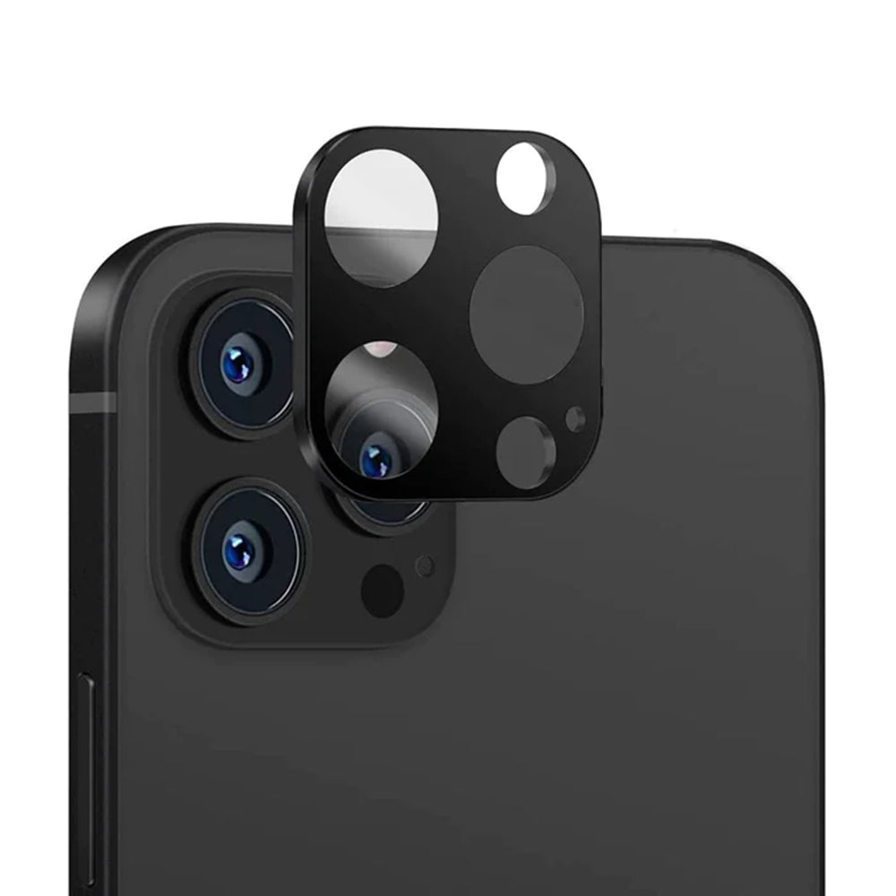 Протектор за задна камера Techsuit за Apple iPhone 14 Pro Max / 14 Pro, закалено стъкло, черен
