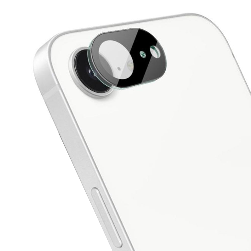 Протектор за задна камера Techsuit за Apple iPhone 17e / 16e, закалено стъкло, черен