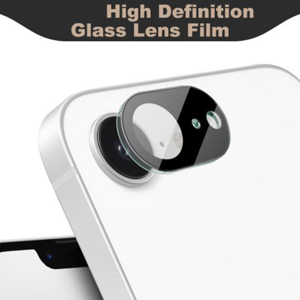 Протектор за задна камера Techsuit за Apple iPhone 17e / 16e, закалено стъкло, черен