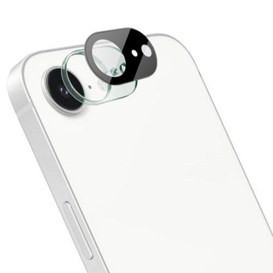 Протектор за задна камера Techsuit за Apple iPhone 17e / 16e, закалено стъкло, черен