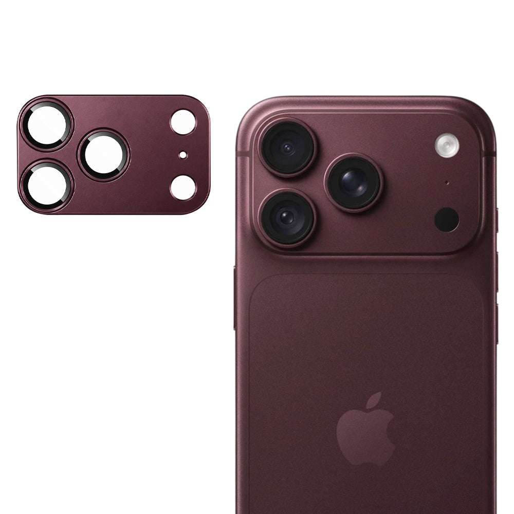 Защитно фолио за задната камера Techsuit за Apple iPhone 18 Pro, закалено стъкло, бордо