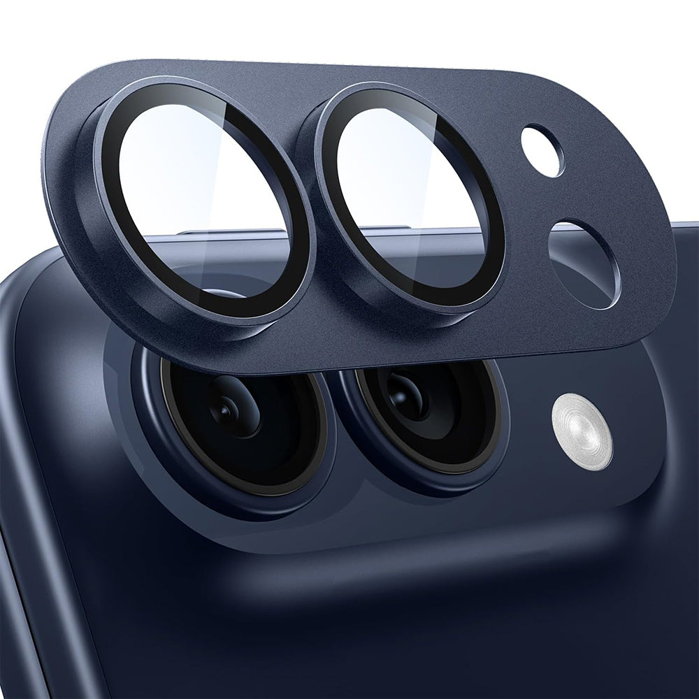 Защитно фолио за задната камера Techsuit за Apple iPhone Duo, закалено стъкло, тъмносиньо