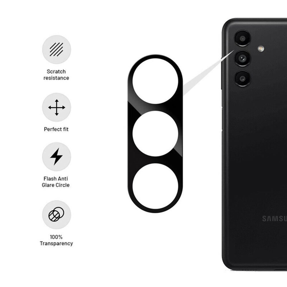 Протектор за задна камера Techsuit за Samsung Galaxy S24+ S926, закалено стъкло, черен