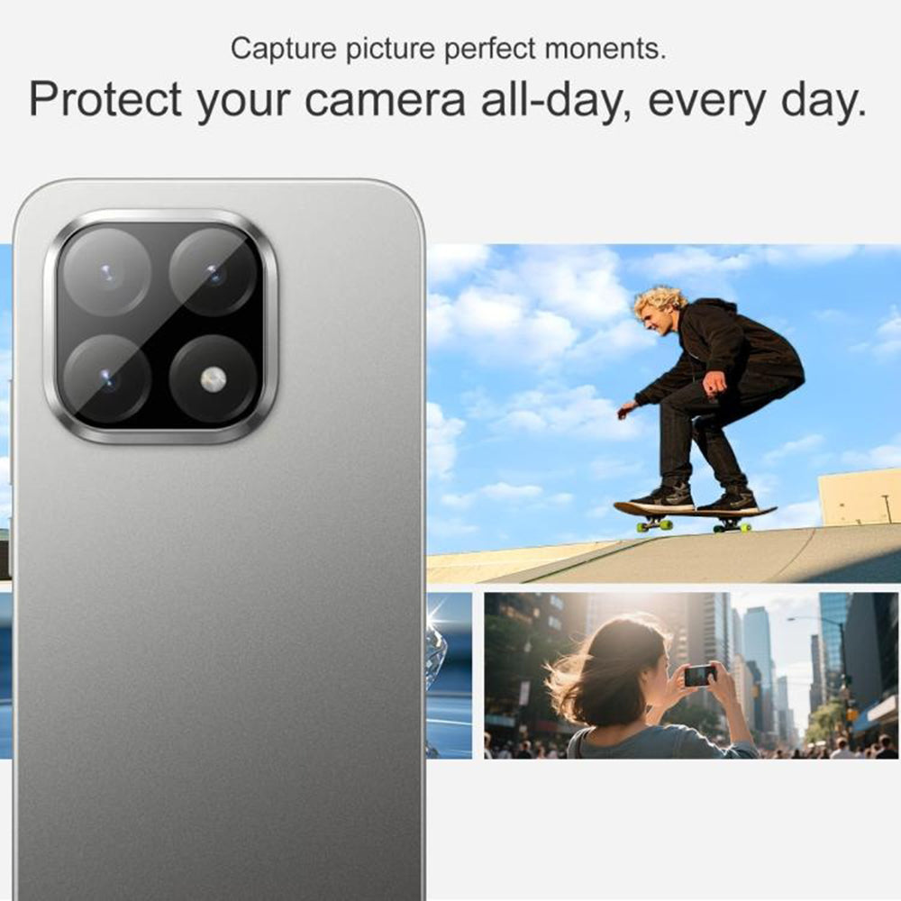 Протектор за задна камера Techsuit за Xiaomi 15T, закалено стъкло, черен
