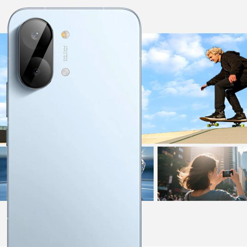 Techsuit Rear Camera Protection Film for Xiaomi Poco X8 Pro Max, Tempered Glass, Black