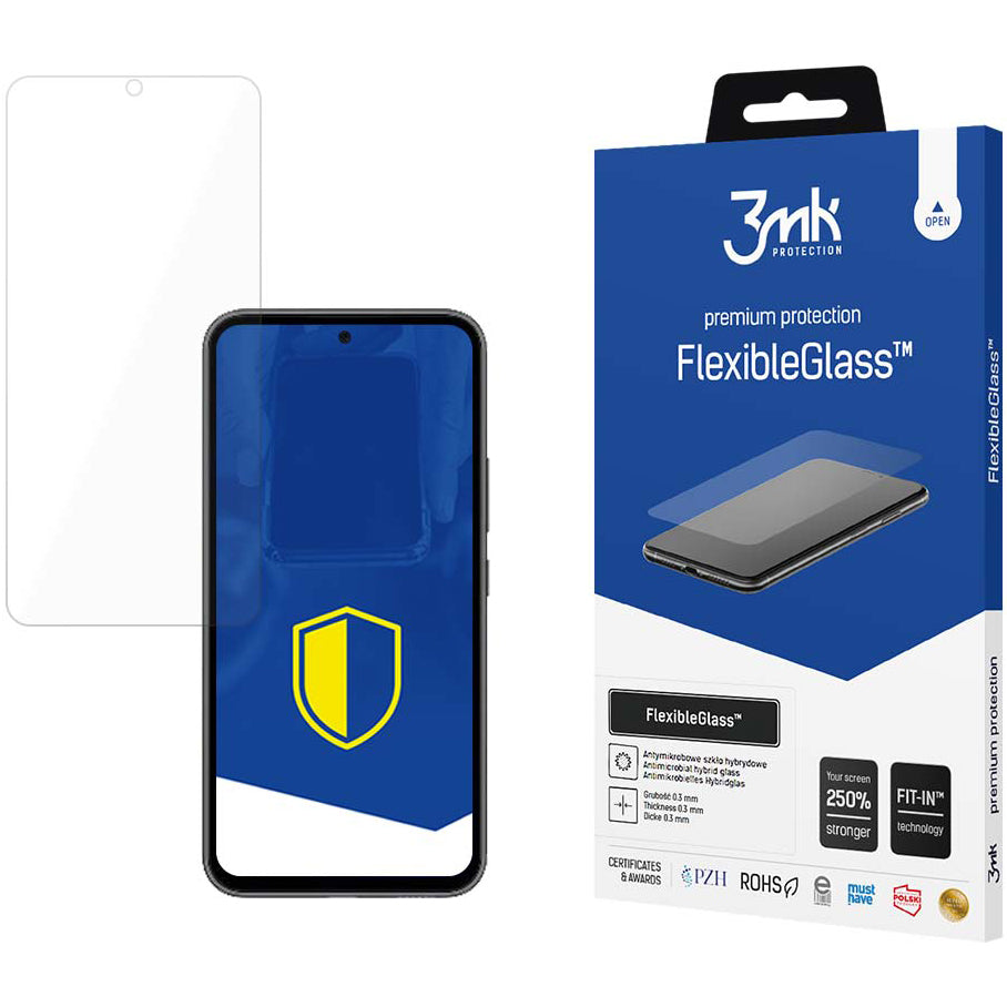 Защитно фолио за екран 3MK FlexibleGlass за Samsung Galaxy A54 A546, Гъвкаво стъкло, Пълно залепване