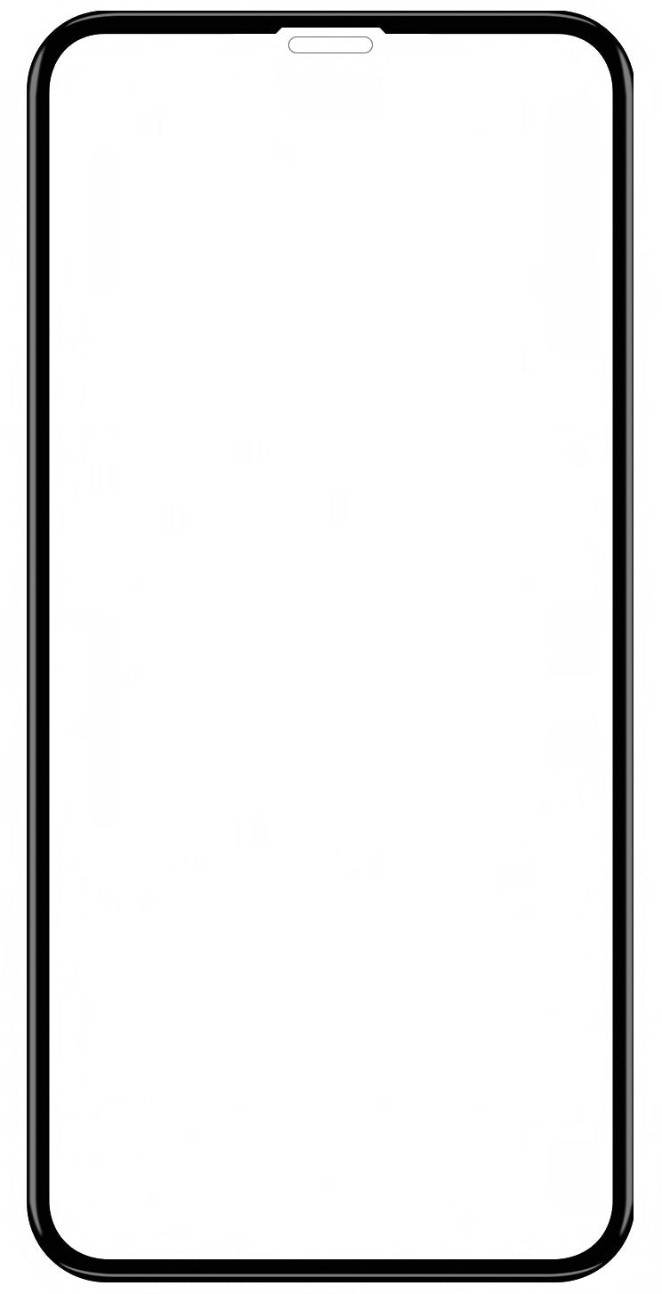 Veason Screen Protector за Apple iPhone 11/XR, Стъклена защита, пълно залепване, 6D, черен