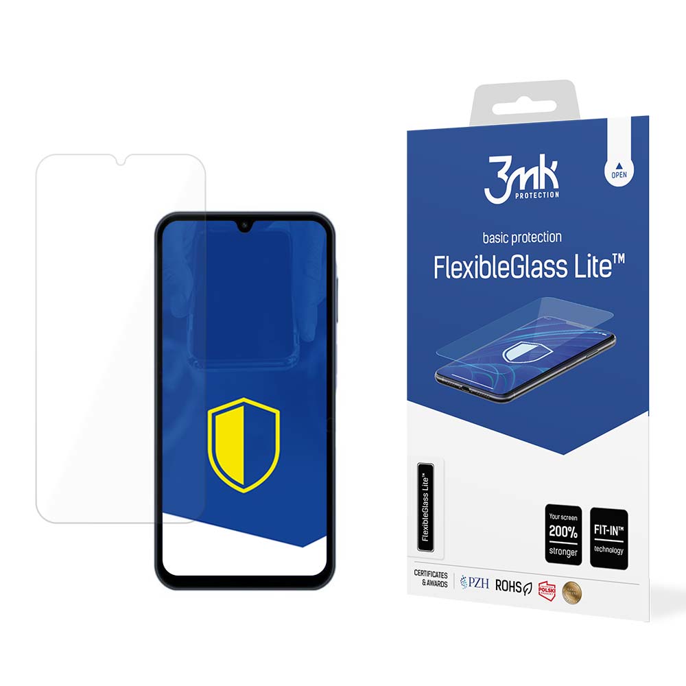 Протектор за екран 3MK FlexibleGlass Lite за Samsung Galaxy A15 5G A156 / A15 A155 / A25 A256, гъвкаво стъкло, пълно залепване