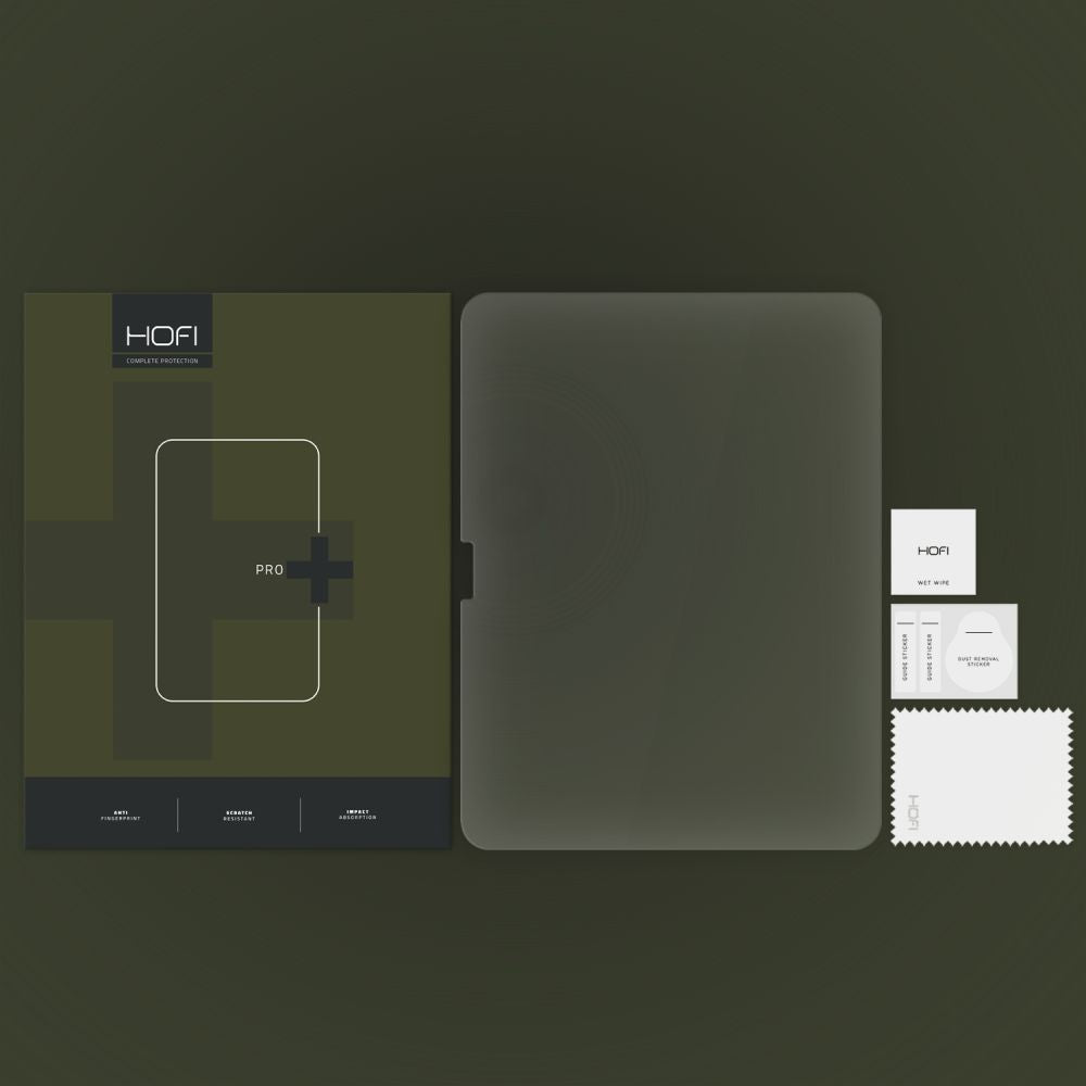 Защитно фолио за екран HOFI Glass PRO+ за Apple iPad Air 11 (2026) / Air 11 (2025), закалено стъкло, пълно лепило, 2.5D