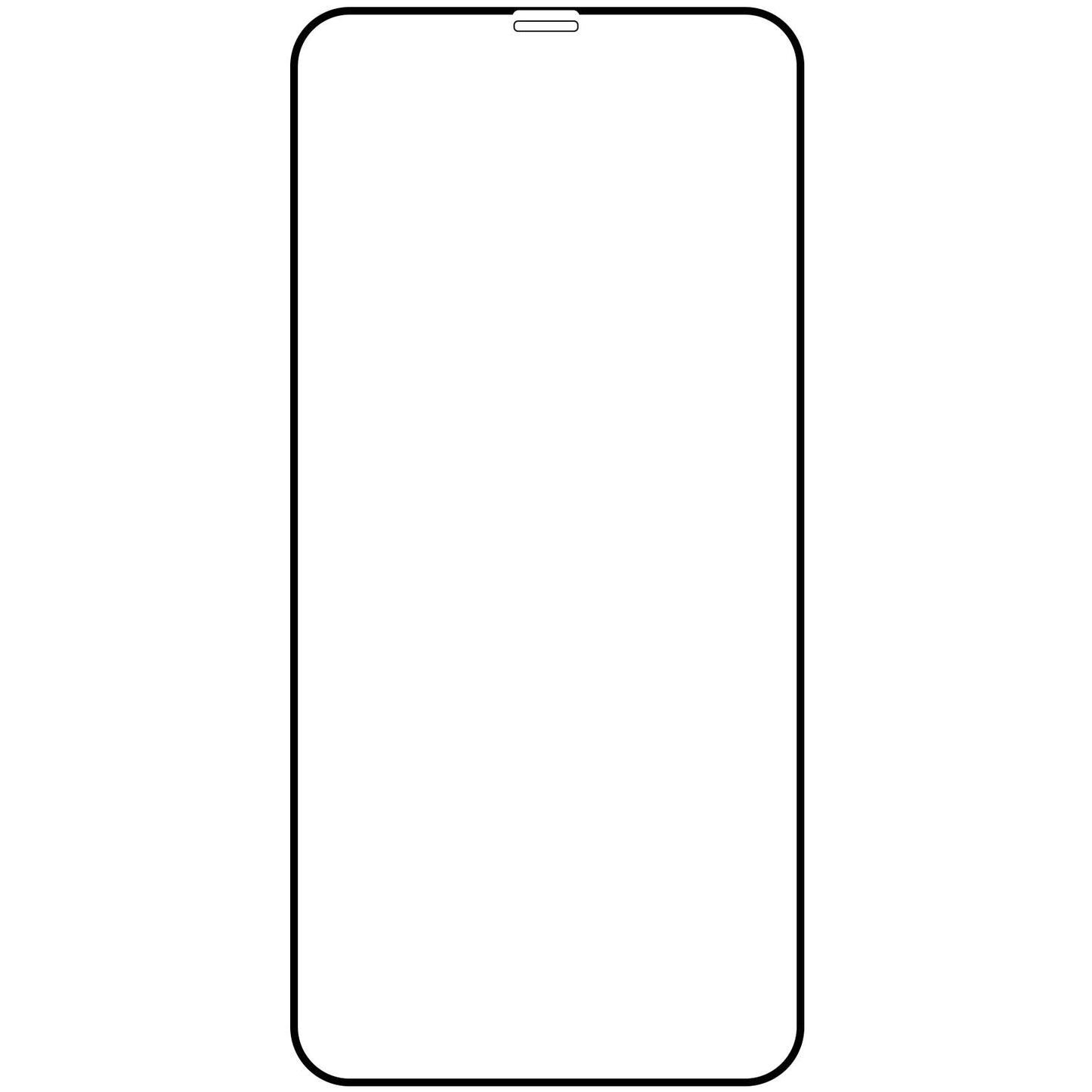 OEM протектор за Apple iPhone 12 Pro Max, екранирано стъкло, пълно залепване, 21D, черен