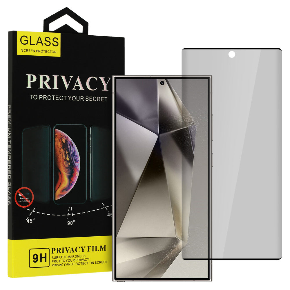 Защитен екран OEM Privacy Glass за Samsung Galaxy S24 Ultra S928, защитено стъкло, лепило за ръбове