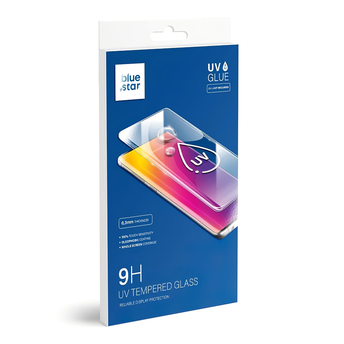 Blue Star Screen Protector за Samsung Galaxy S23 Ultra S918, UV лепило, UV защитено стъкло
