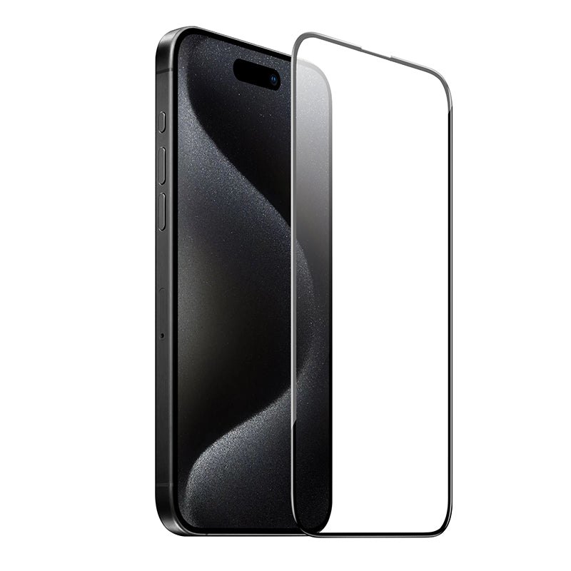 Защитно фолио за екран HOCO G16 за Apple iPhone 16 Pro Max, закалено стъкло, пълно лепило, 5D, черно.