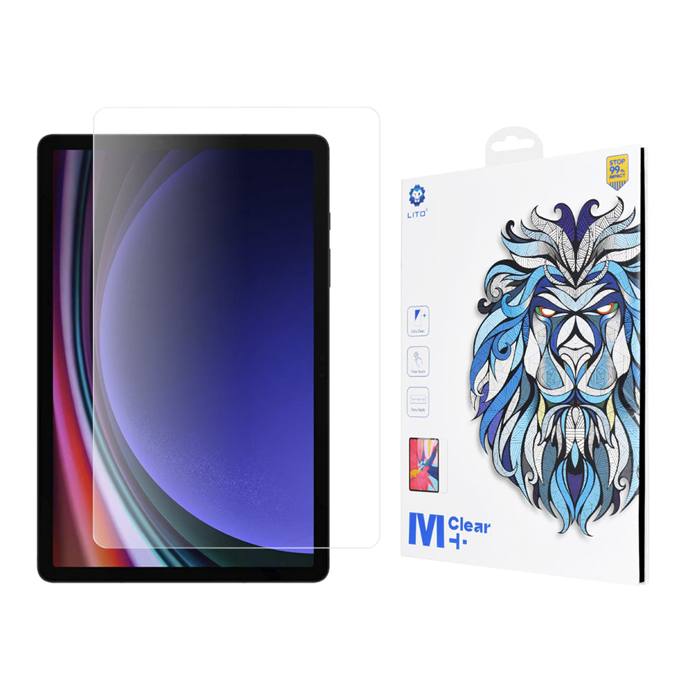 Протектор за екран Lito Classic за Samsung Galaxy Tab S9 FE / Tab S9, закалено стъкло, пълно залепване, 2.5D