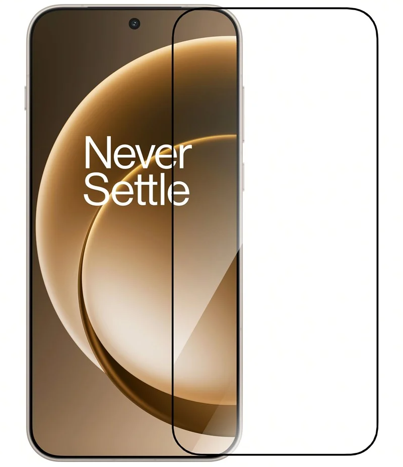 Протектор за екран с антибликово покритие за OnePlus 15, закалено стъкло, пълно залепване, черен 5431102121
