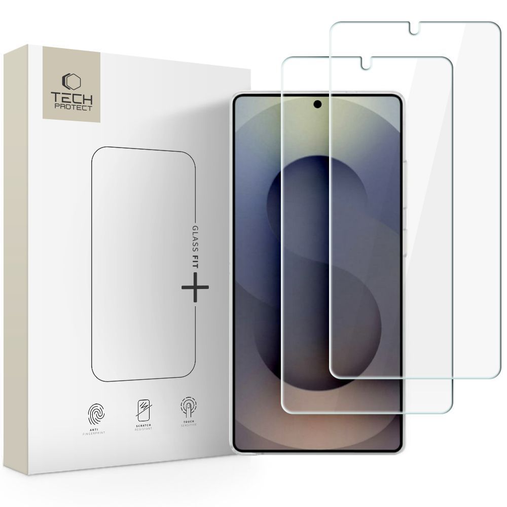 Протектор за екран Tech-Protect FIT+ за Samsung Galaxy S26 Ultra S948, закалено стъкло, пълно залепване, комплект 2 броя